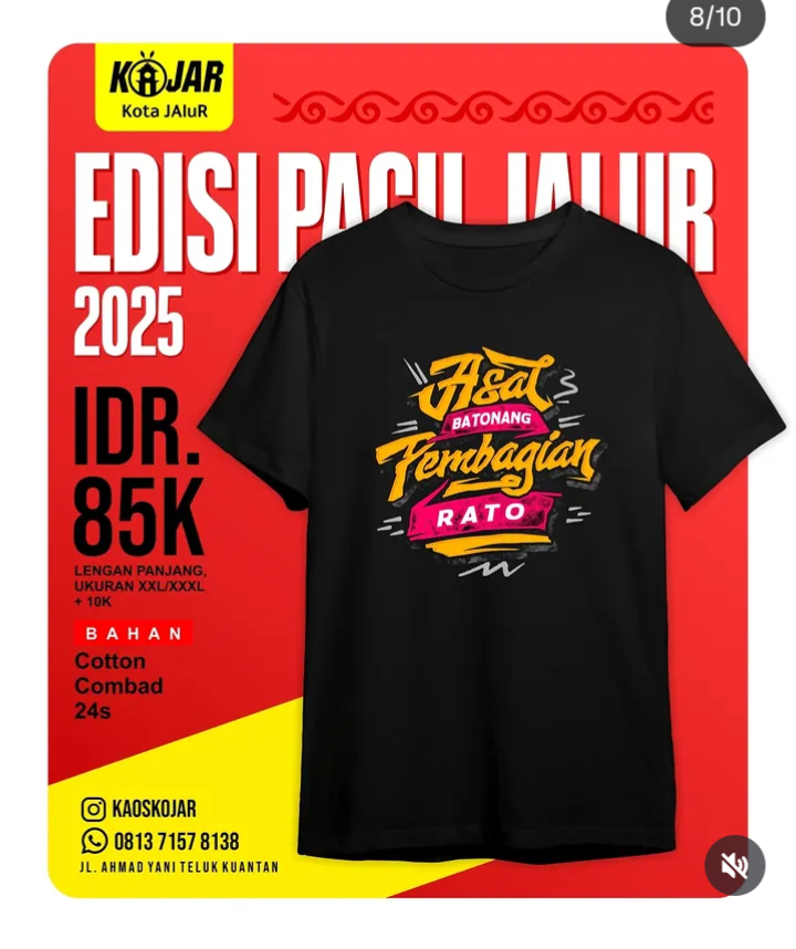 Kaos Sablon Coustem